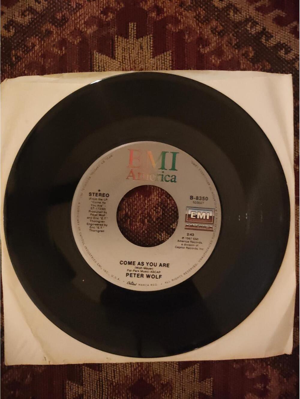 Peter wolf - come as you are - vinyl 45 - NM